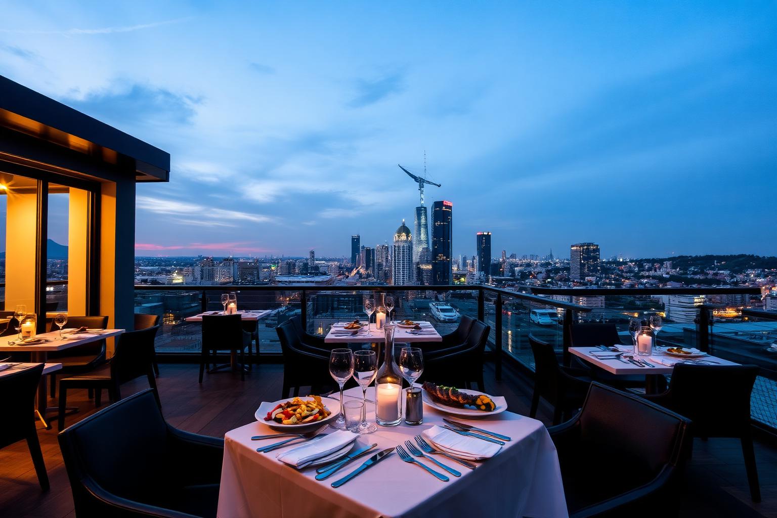 Elegant private dining setup at a luxury Johannesburg townhouse hotel
